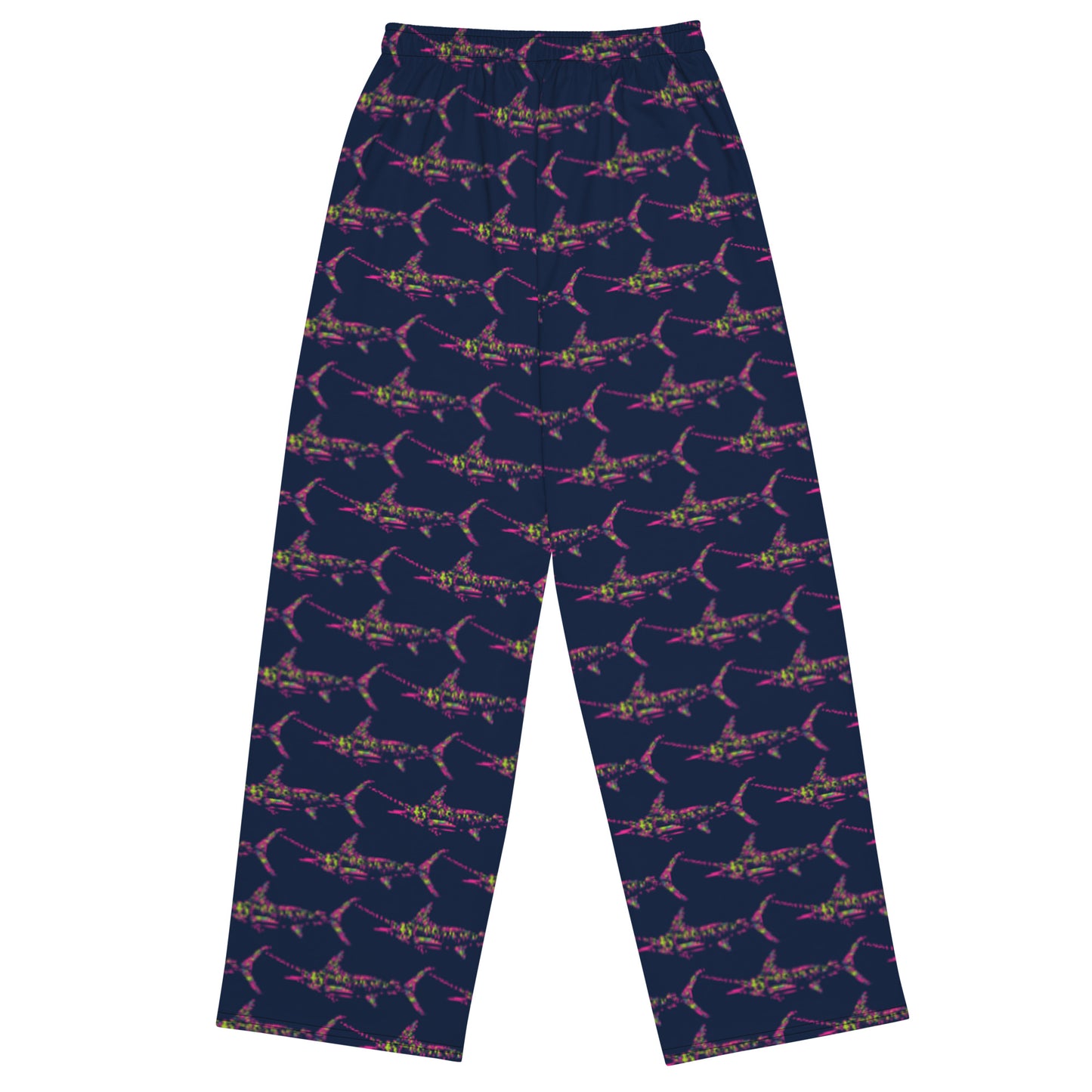 Rave marlin- pink All-over print unisex wide-leg pants