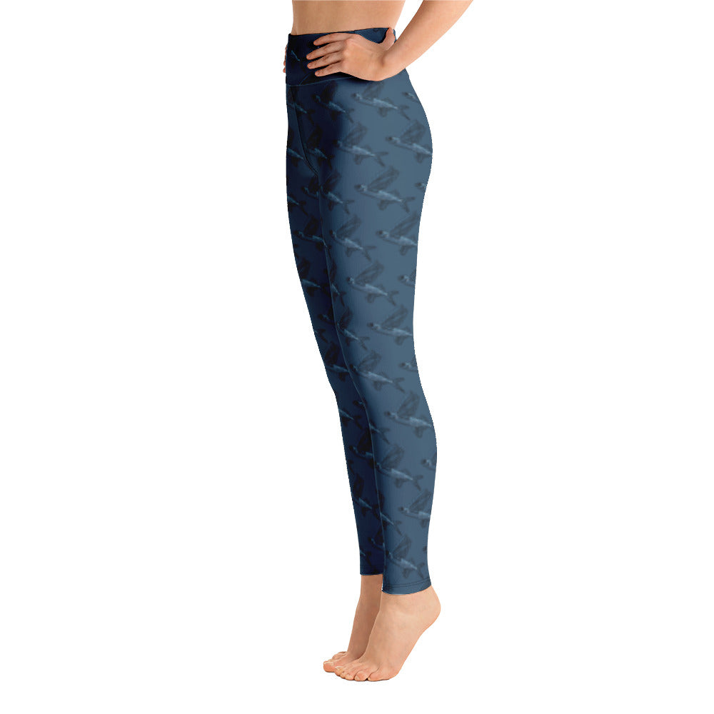 Flying fish print Yoga Leggings