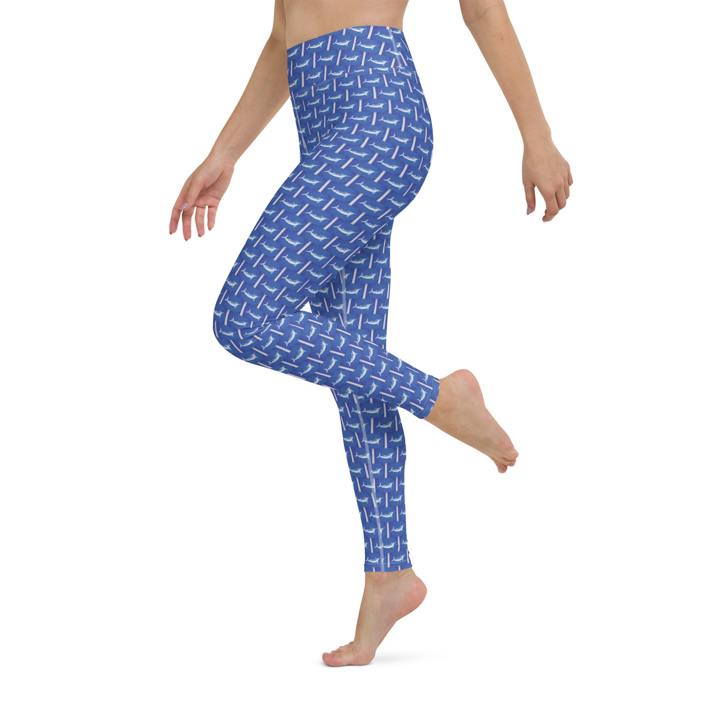 Release series- white marlin Yoga Leggings