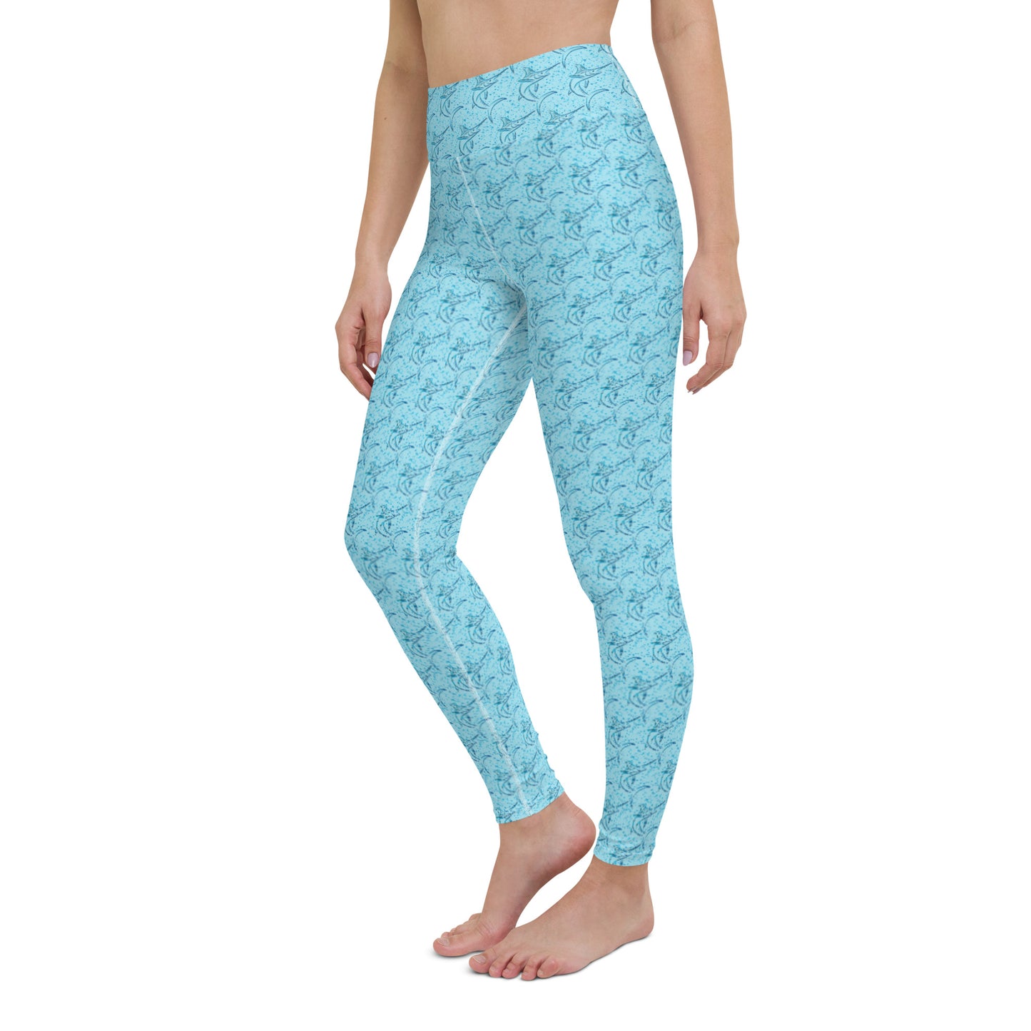 Marlin sketch Yoga Leggings