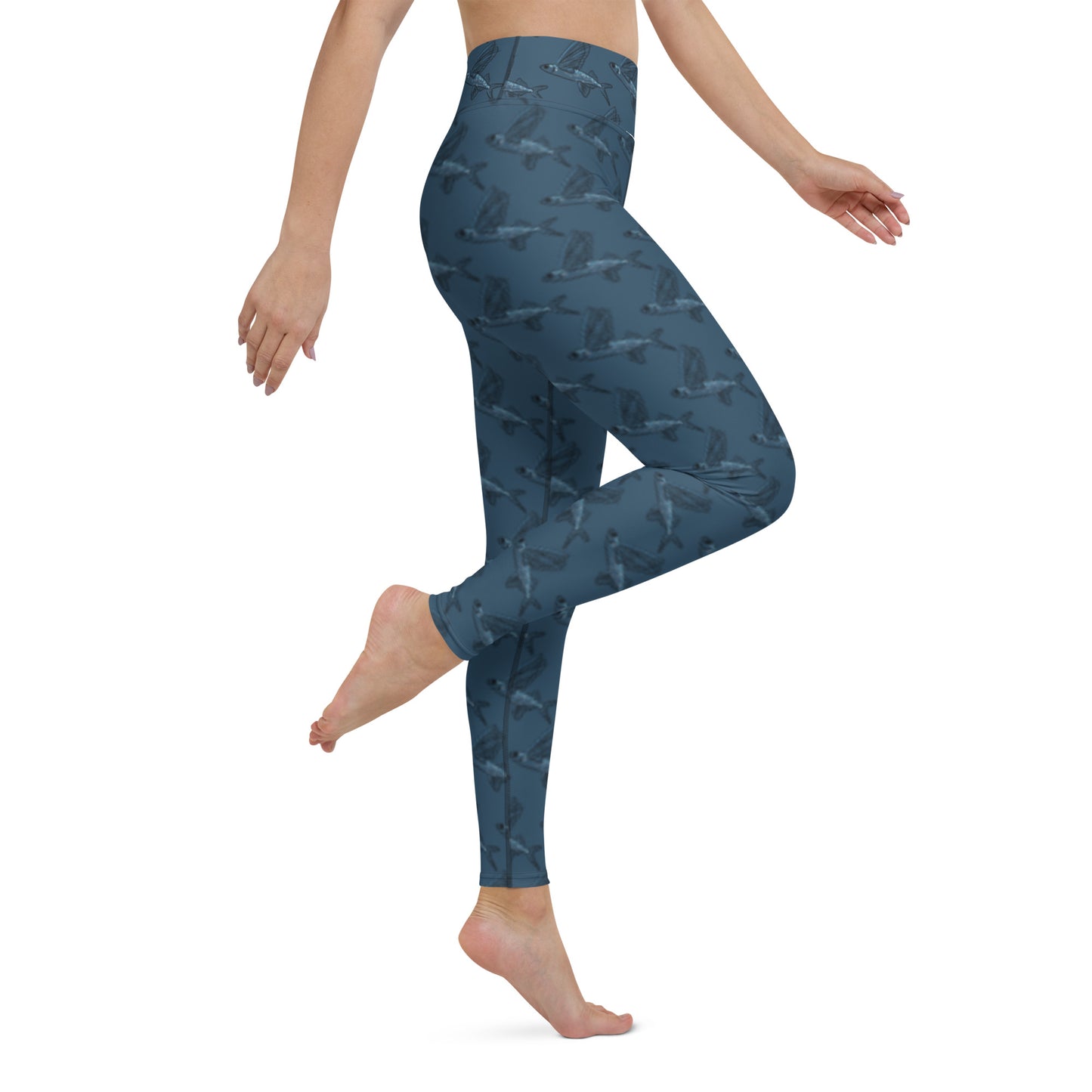 Flying fish print Yoga Leggings