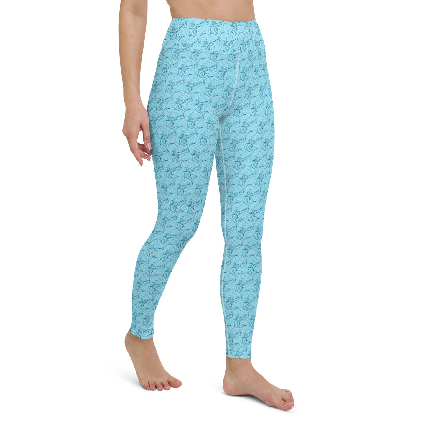 Marlin sketch Yoga Leggings