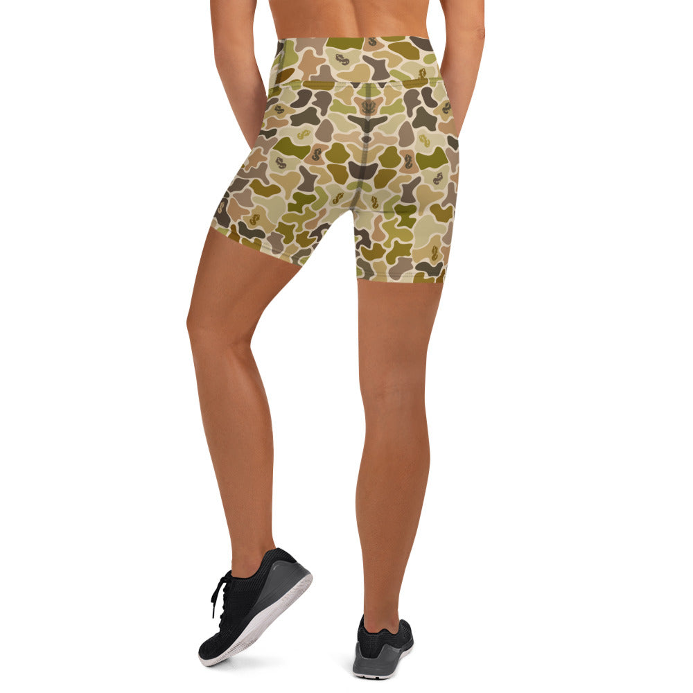 Siren Duck Camo Yoga Shorts