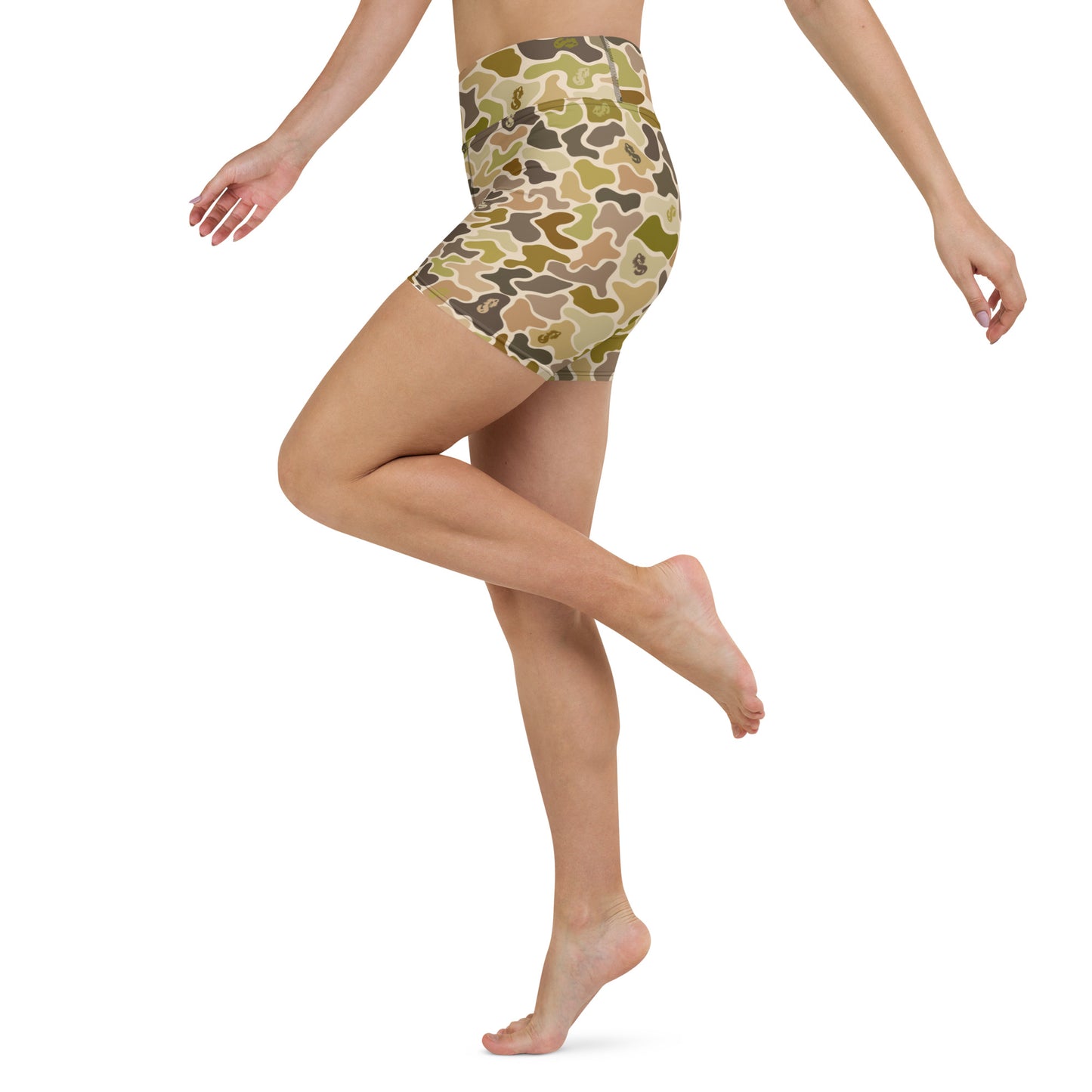 Siren Duck Camo Yoga Shorts