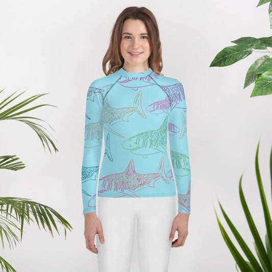 Schools Out Youth Rash Guard