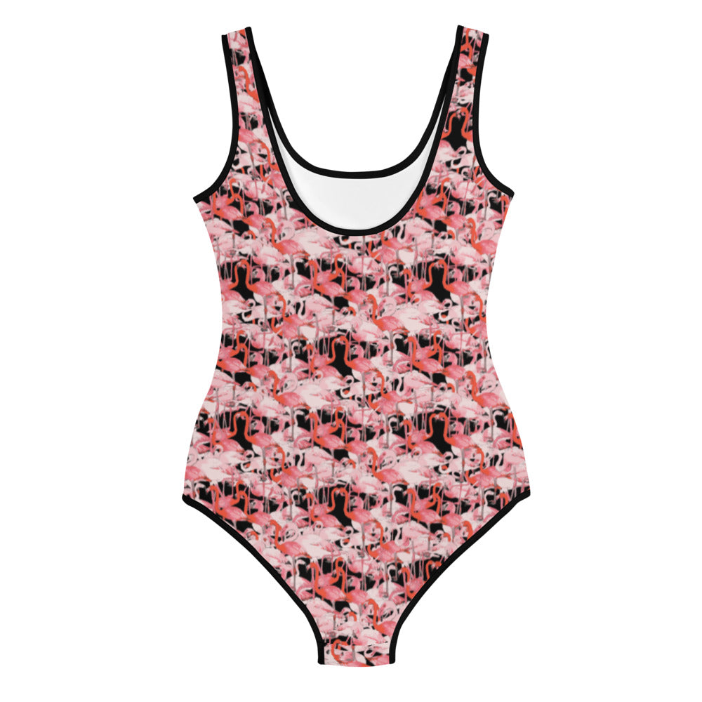 Winterflock flamingo All-Over Print Youth Swimsuit