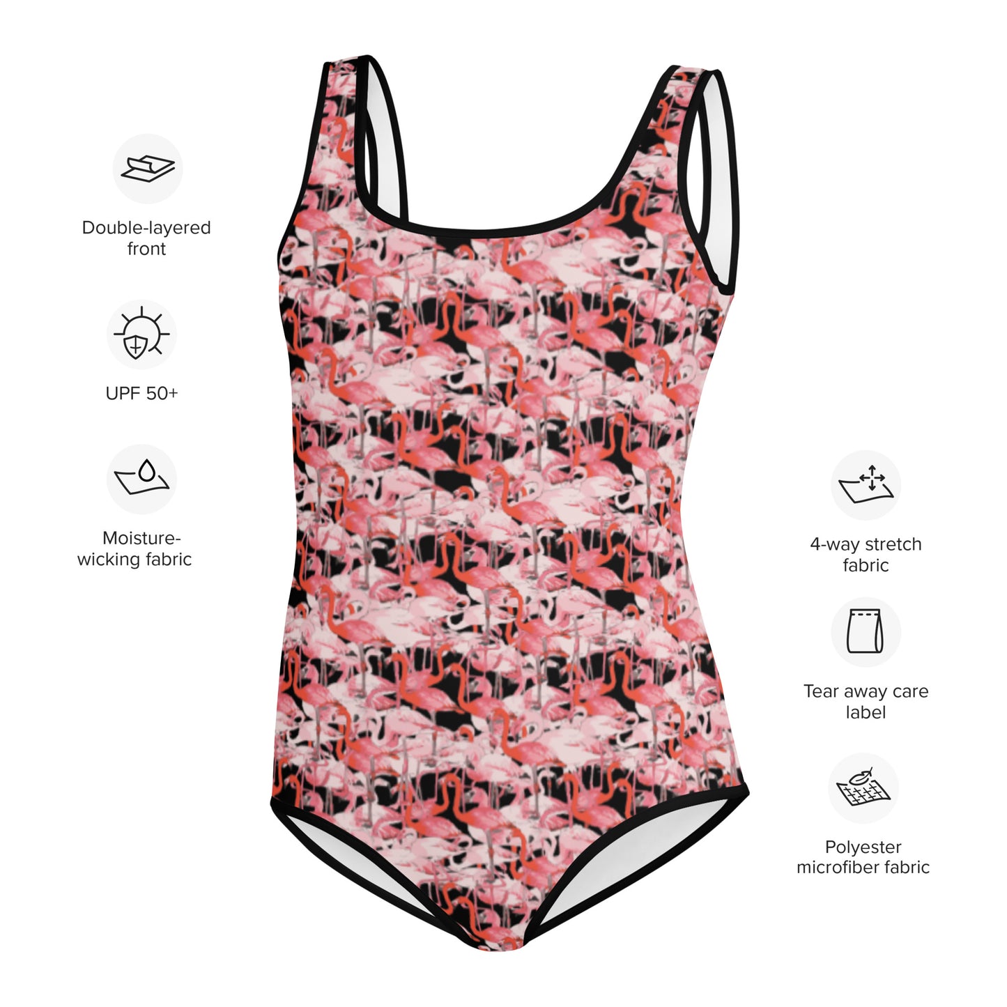 Winterflock flamingo All-Over Print Youth Swimsuit