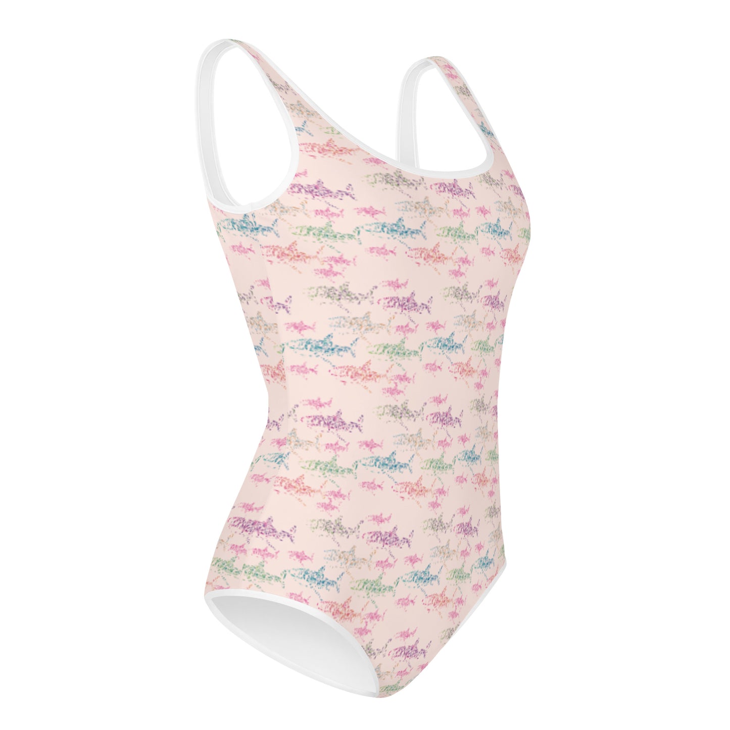 Shark print All-Over Print Youth Swimsuit