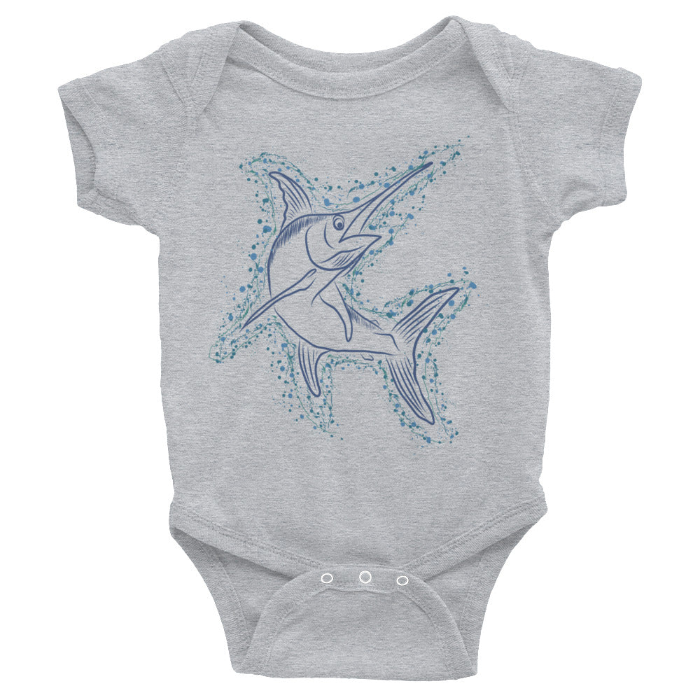 Swordfish sketch Infant Bodysuit