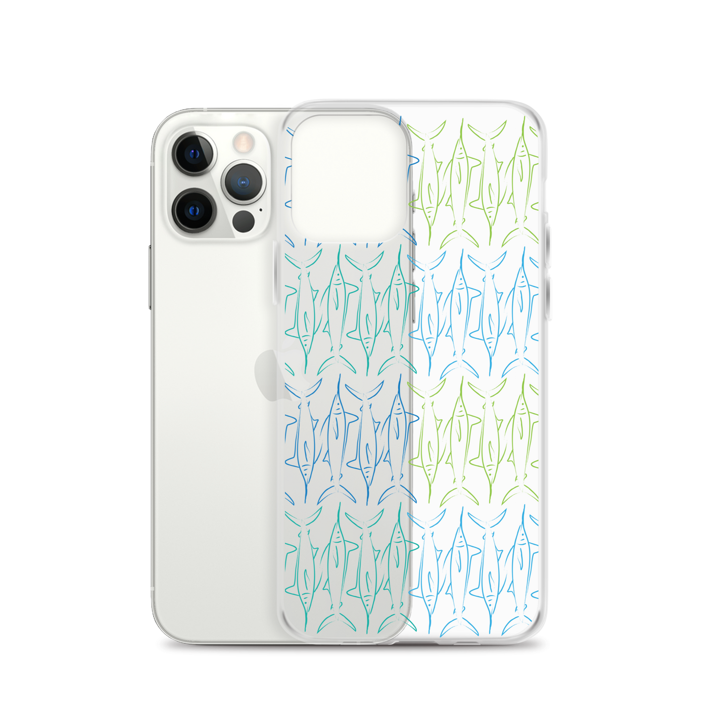 Marlin pattern iPhone Case