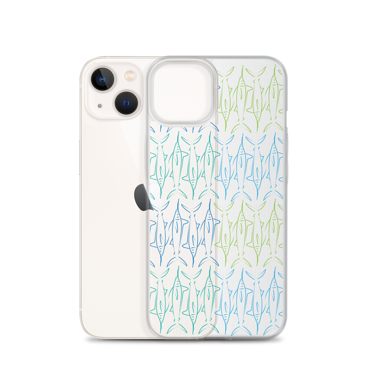 Marlin pattern iPhone Case