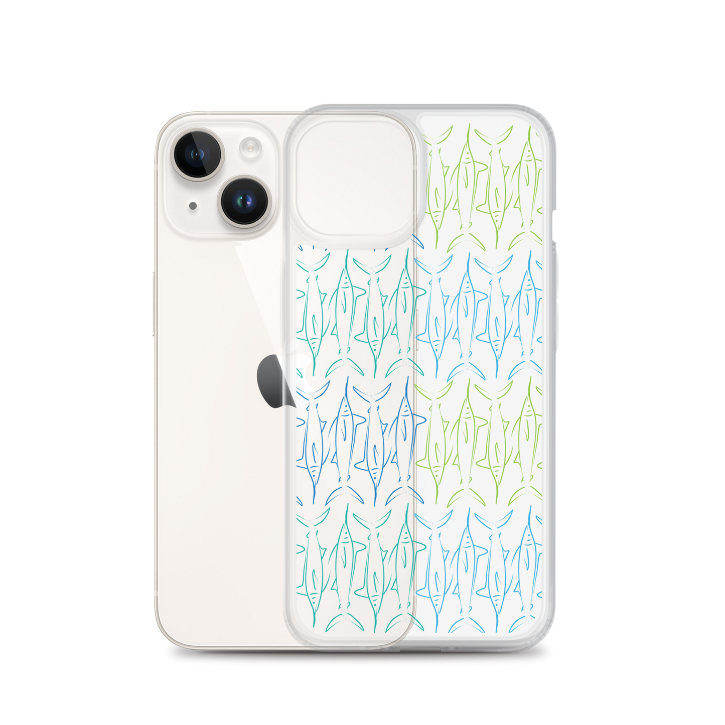 Marlin pattern iPhone Case