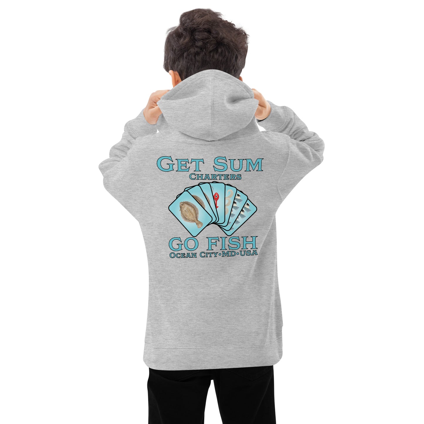 Get Sum Go Fish Kids fleece hoodie