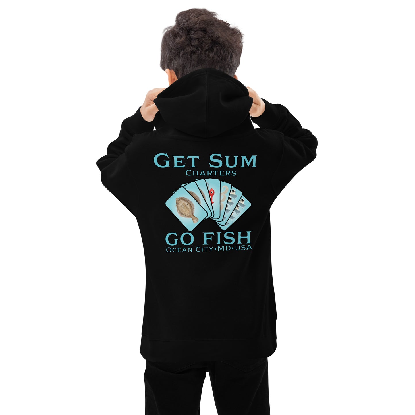 Get Sum Go Fish Kids fleece hoodie