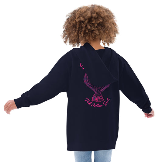 Flat Bottom Girls standup Kids fleece hoodie