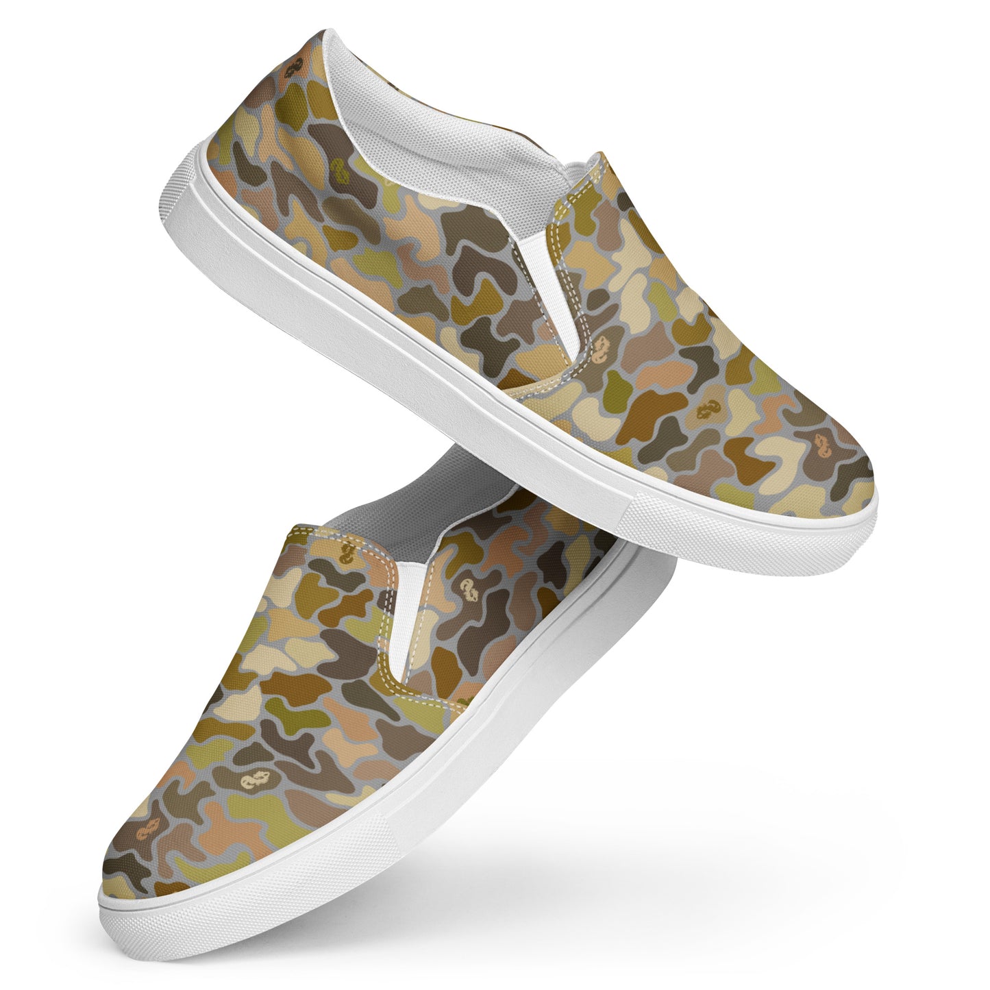 Siren Duck Camo Men’s slip-on canvas shoes