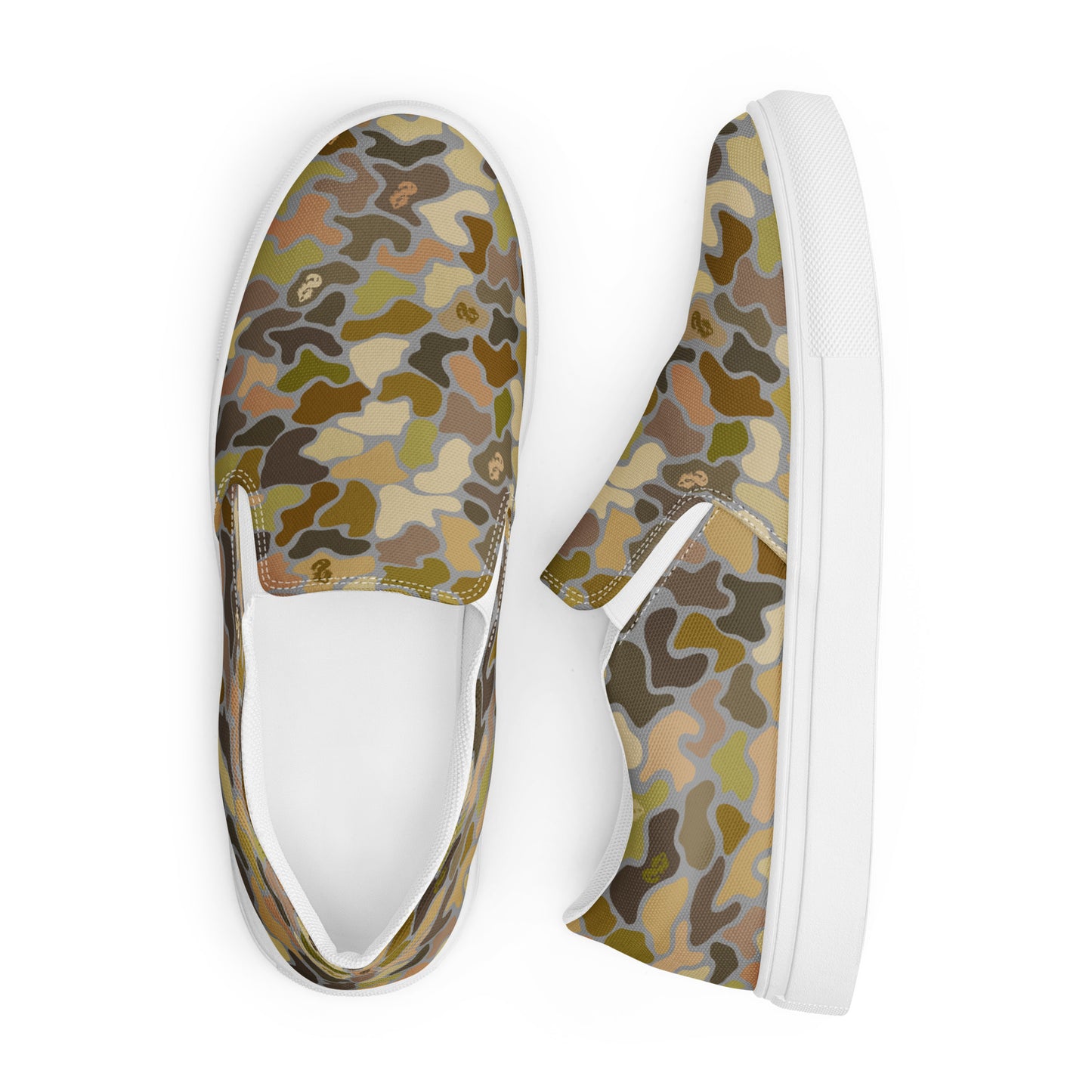 Siren Duck Camo Men’s slip-on canvas shoes