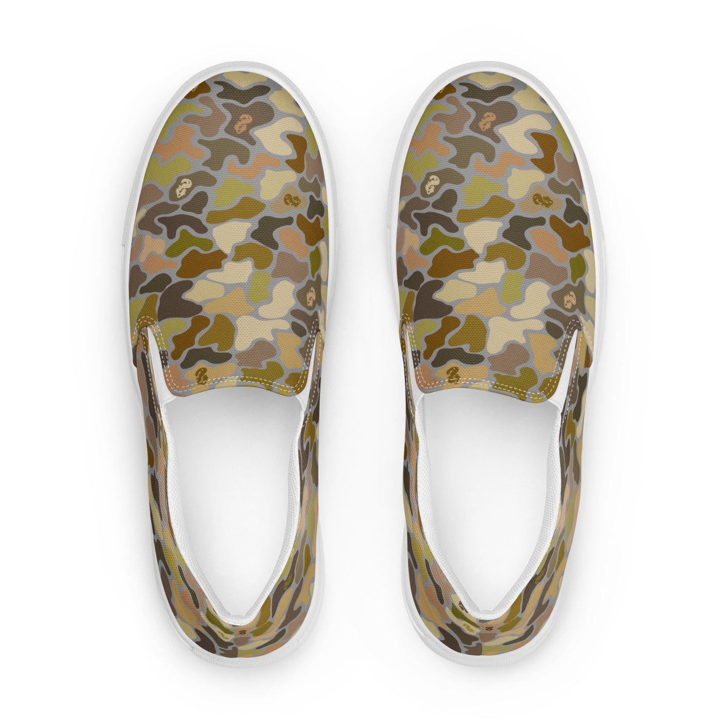 Siren Duck Camo Men’s slip-on canvas shoes