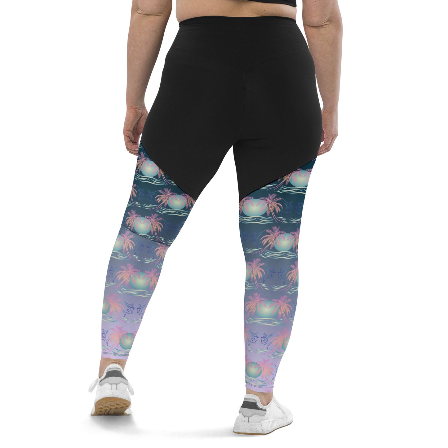 Moon Over Paradise Sports Leggings