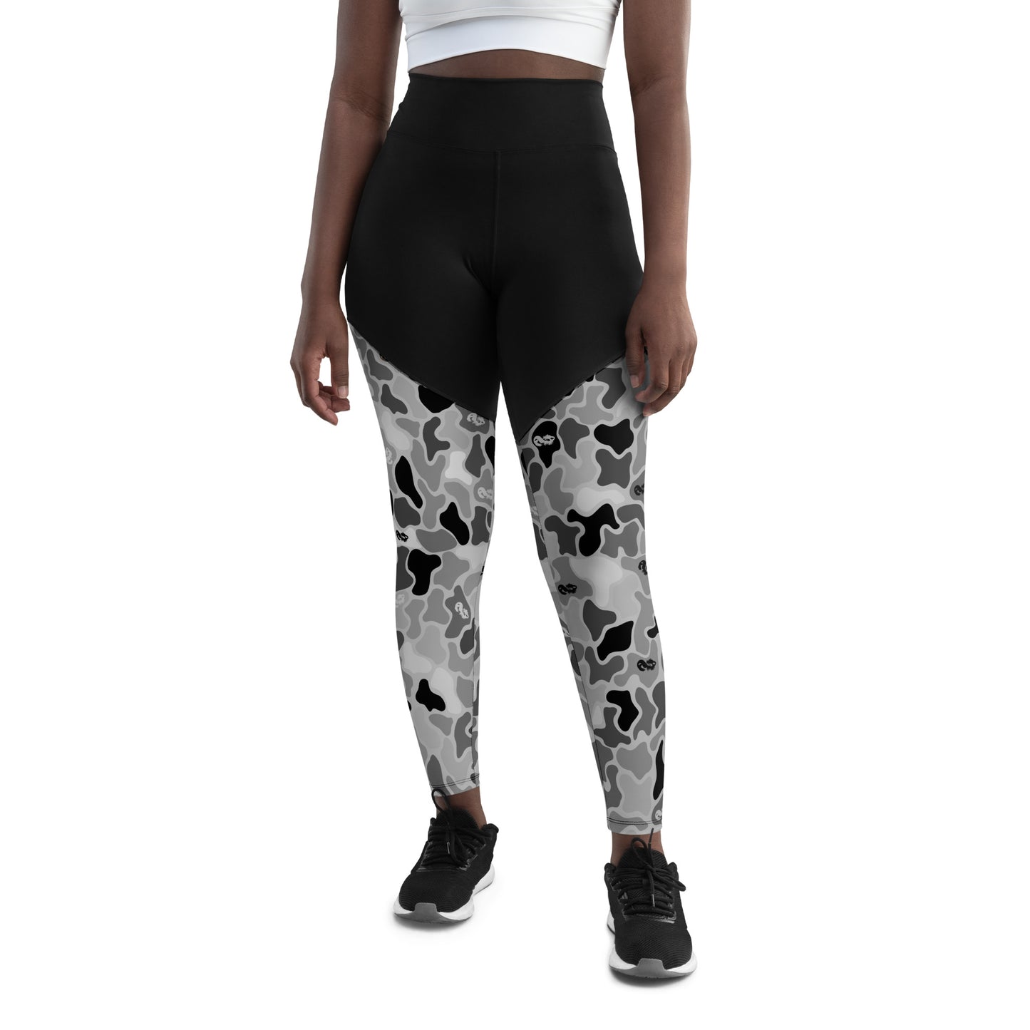 Blackout Duck Camo Sports Leggings