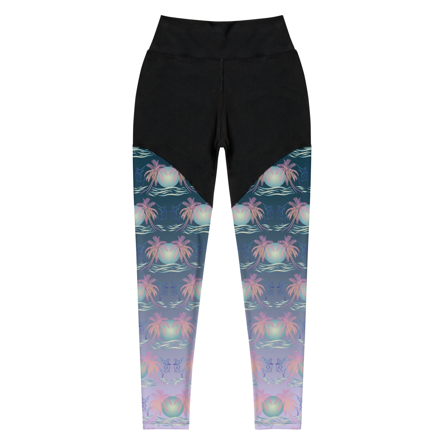 Moon Over Paradise Sports Leggings