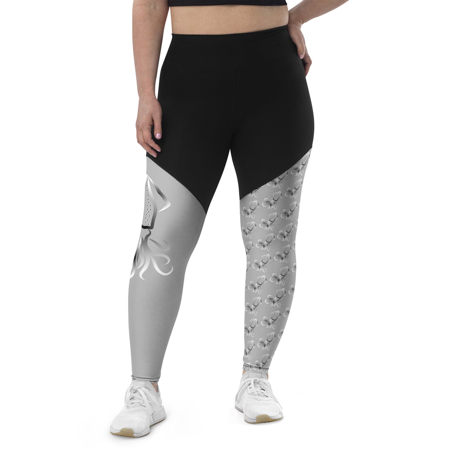 Lucy Squid mismatch Sports Leggings