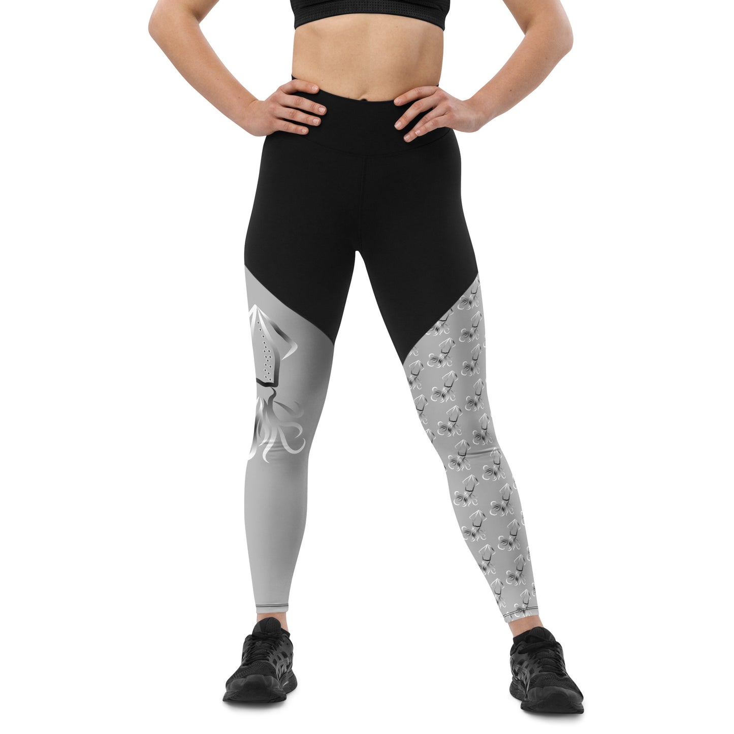 Lucy Squid mismatch Sports Leggings