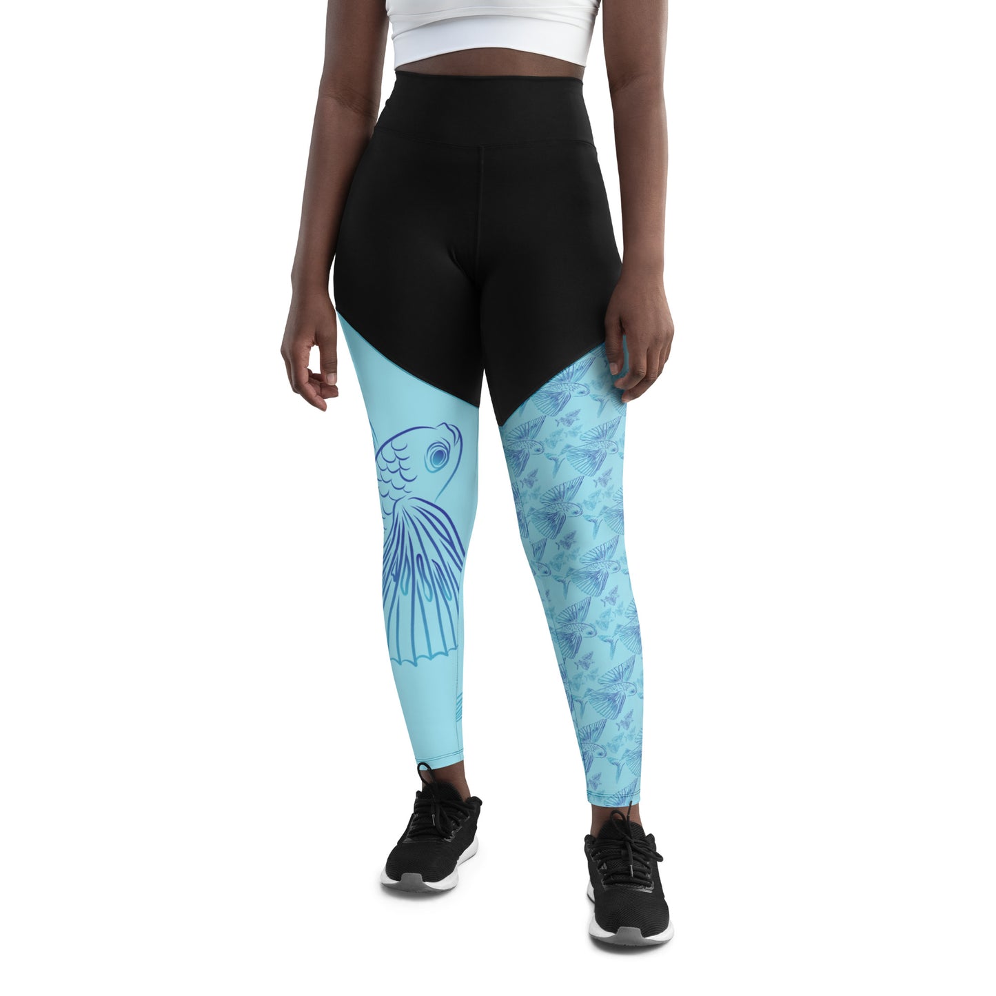 Mismatched flyers Sports Leggings