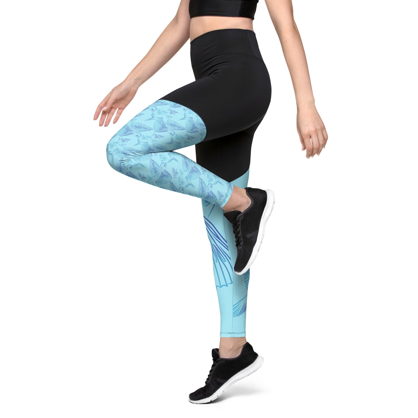 Mismatched flyers Sports Leggings