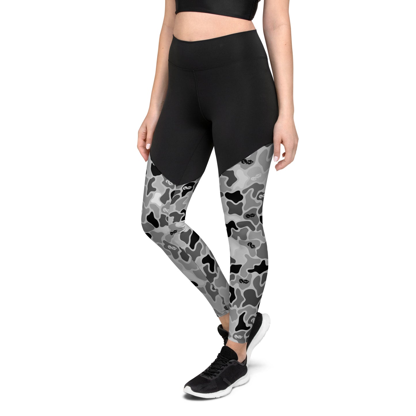 Blackout Duck Camo Sports Leggings