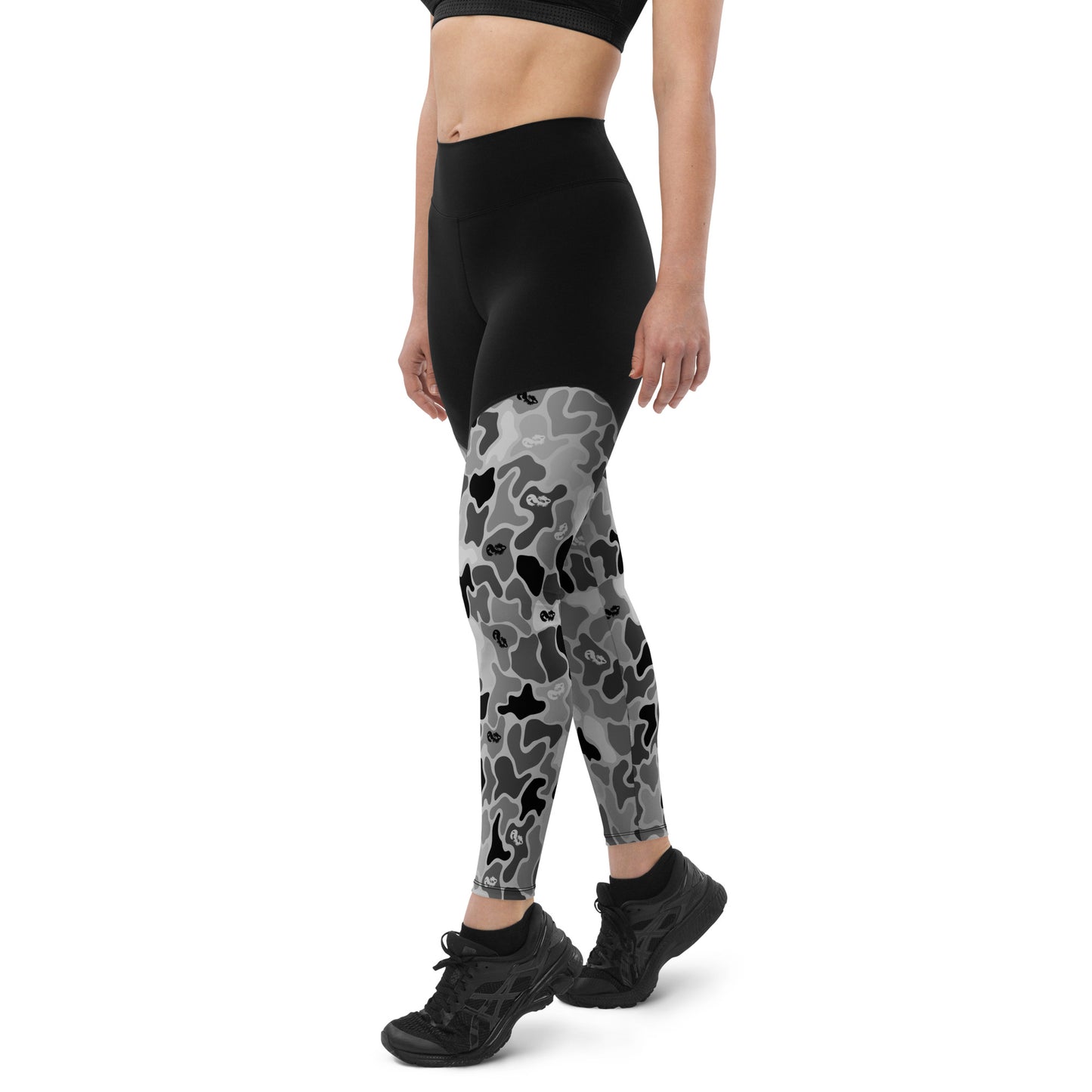 Blackout Duck Camo Sports Leggings