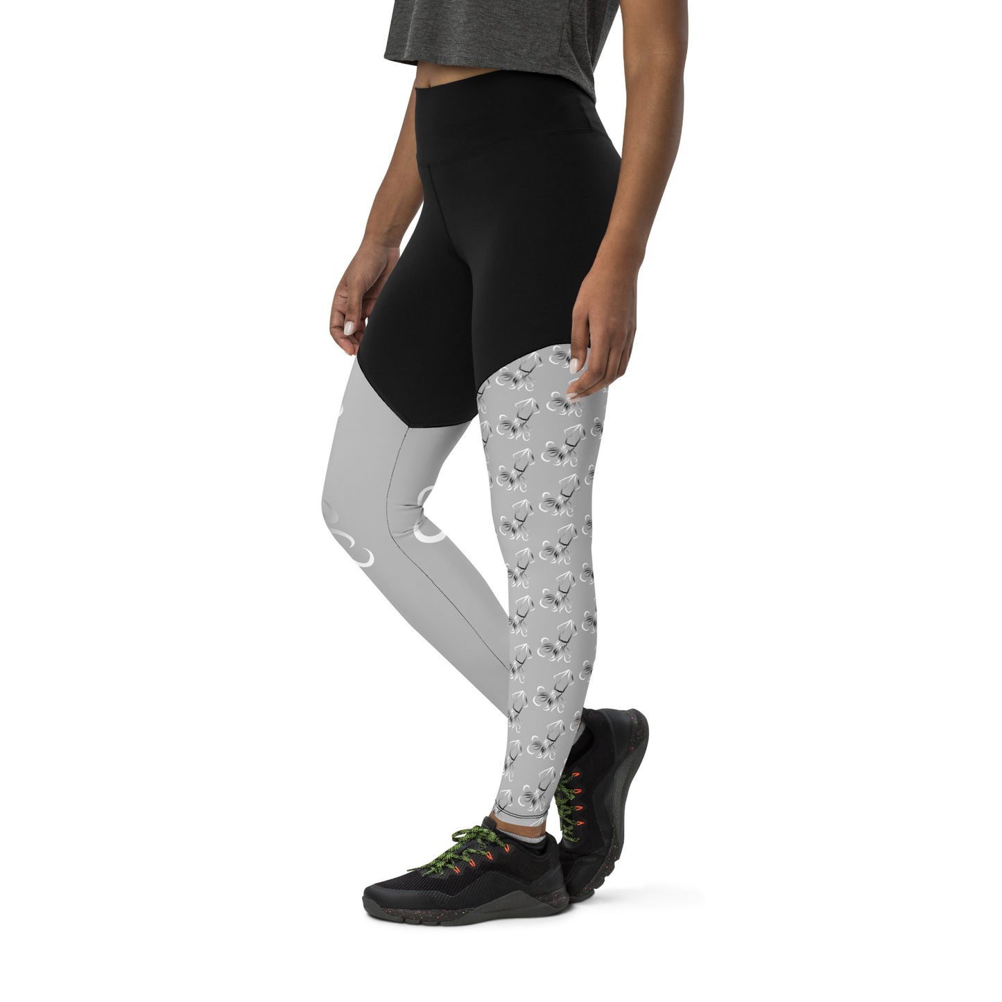 Lucy Squid mismatch Sports Leggings