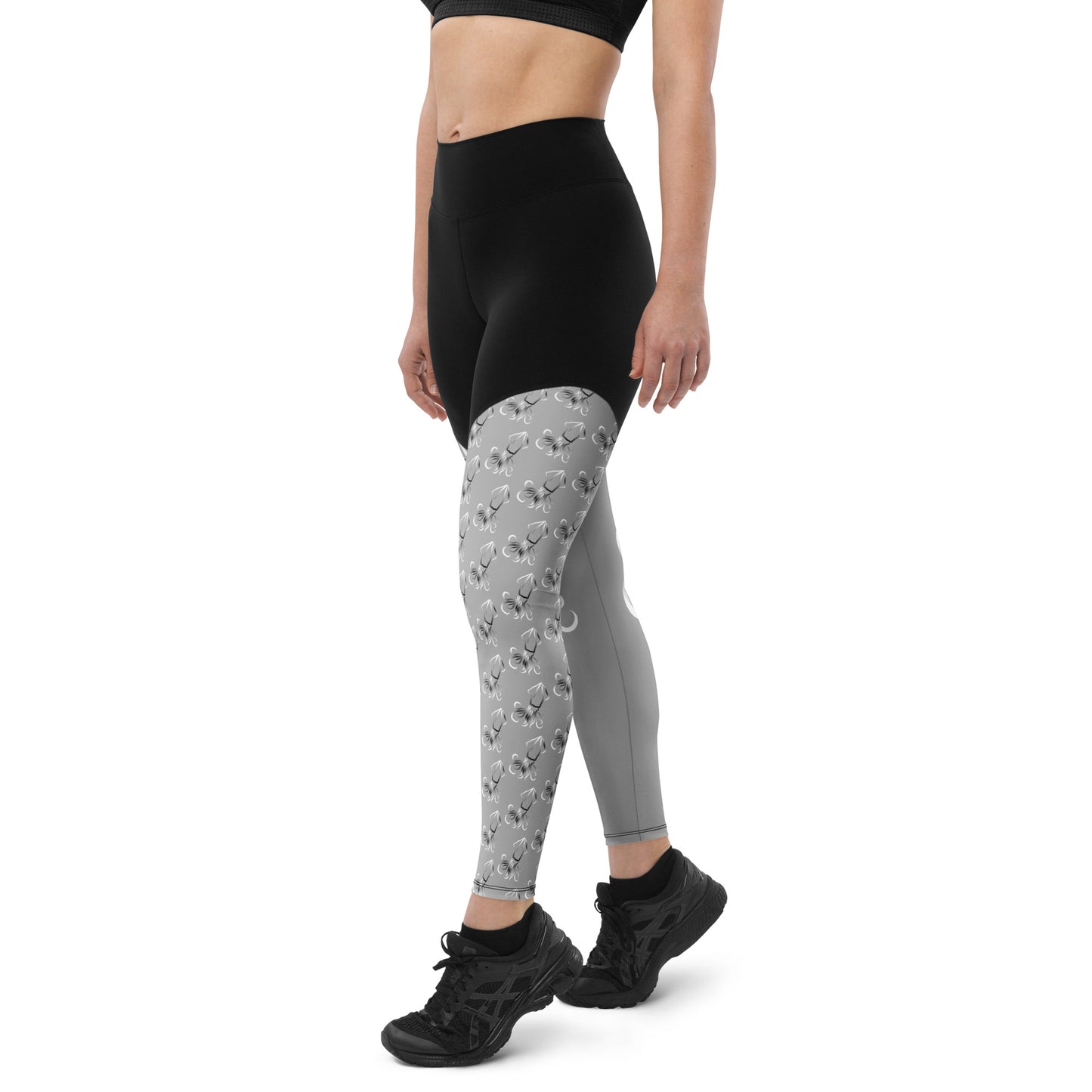 Lucy Squid mismatch Sports Leggings