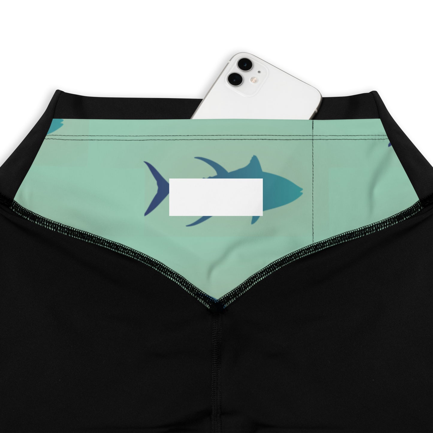 Blue Green tuna Mismatch Sports Leggings