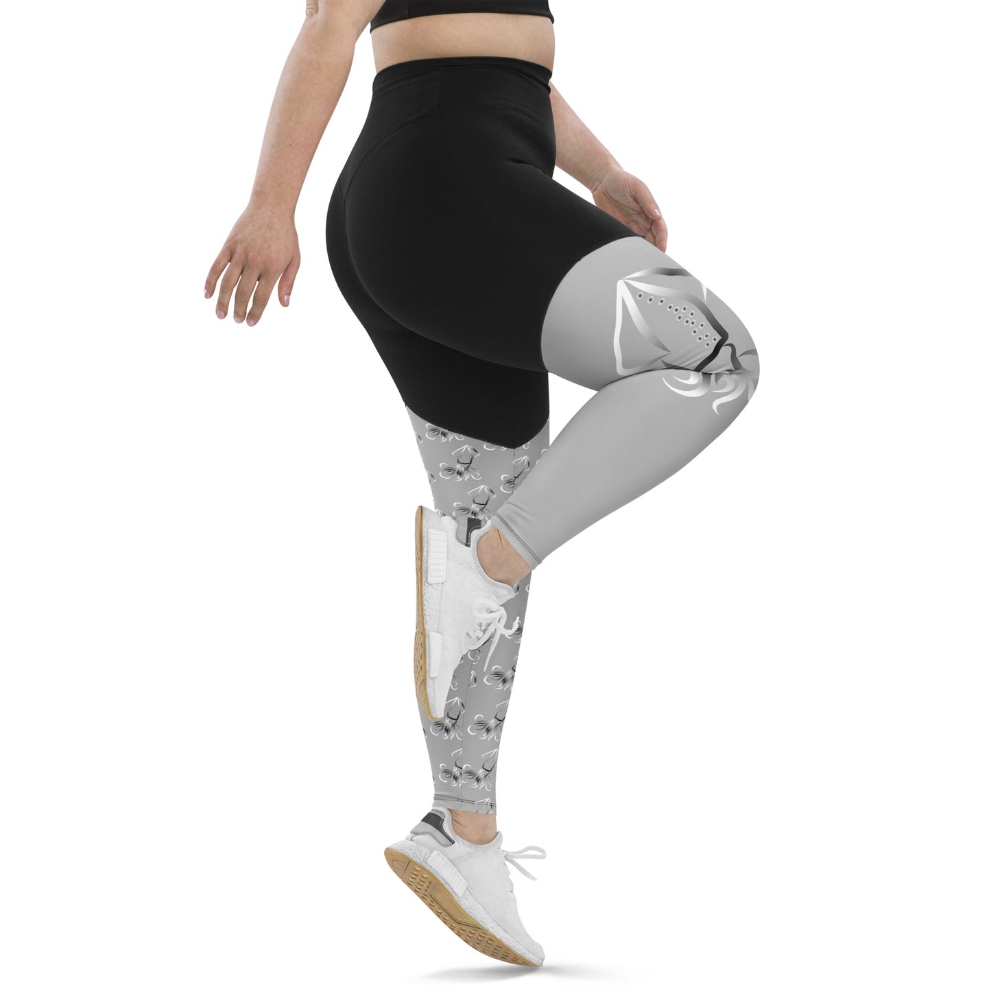 Lucy Squid mismatch Sports Leggings