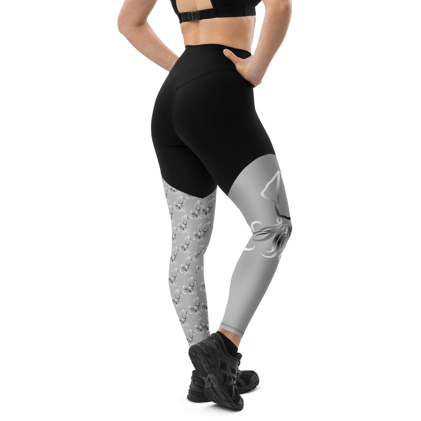 Lucy Squid mismatch Sports Leggings