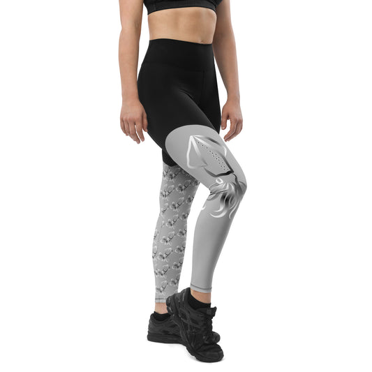 Lucy Squid mismatch Sports Leggings