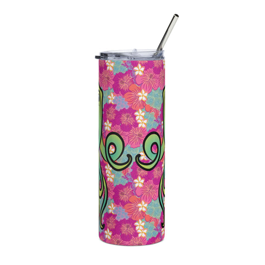 Hibiscupus Stainless steel tumbler