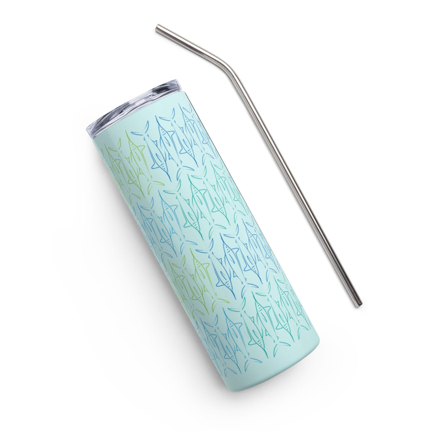 Marlin print Stainless steel tumbler