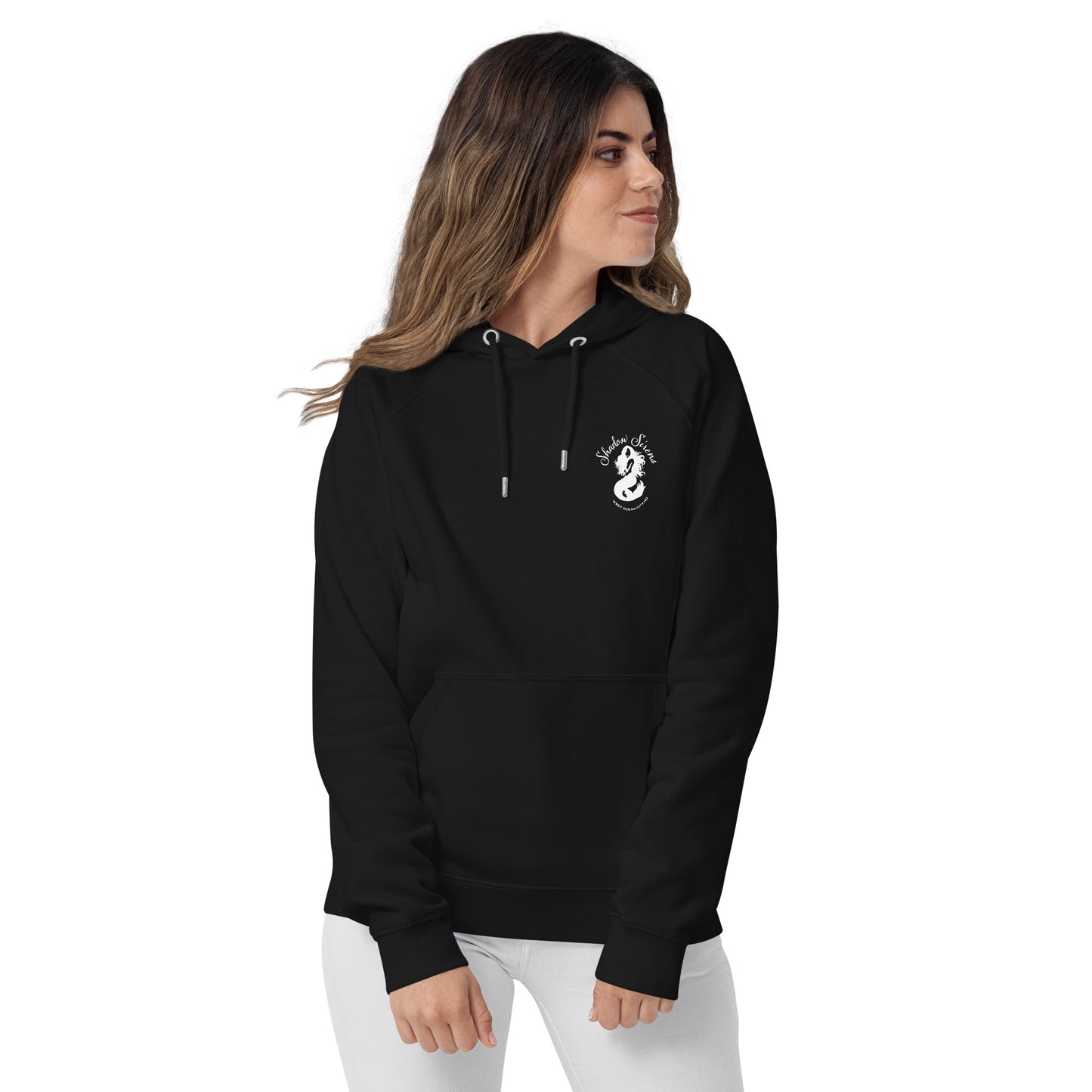 Shadow Siren Logo Unisex eco raglan hoodie