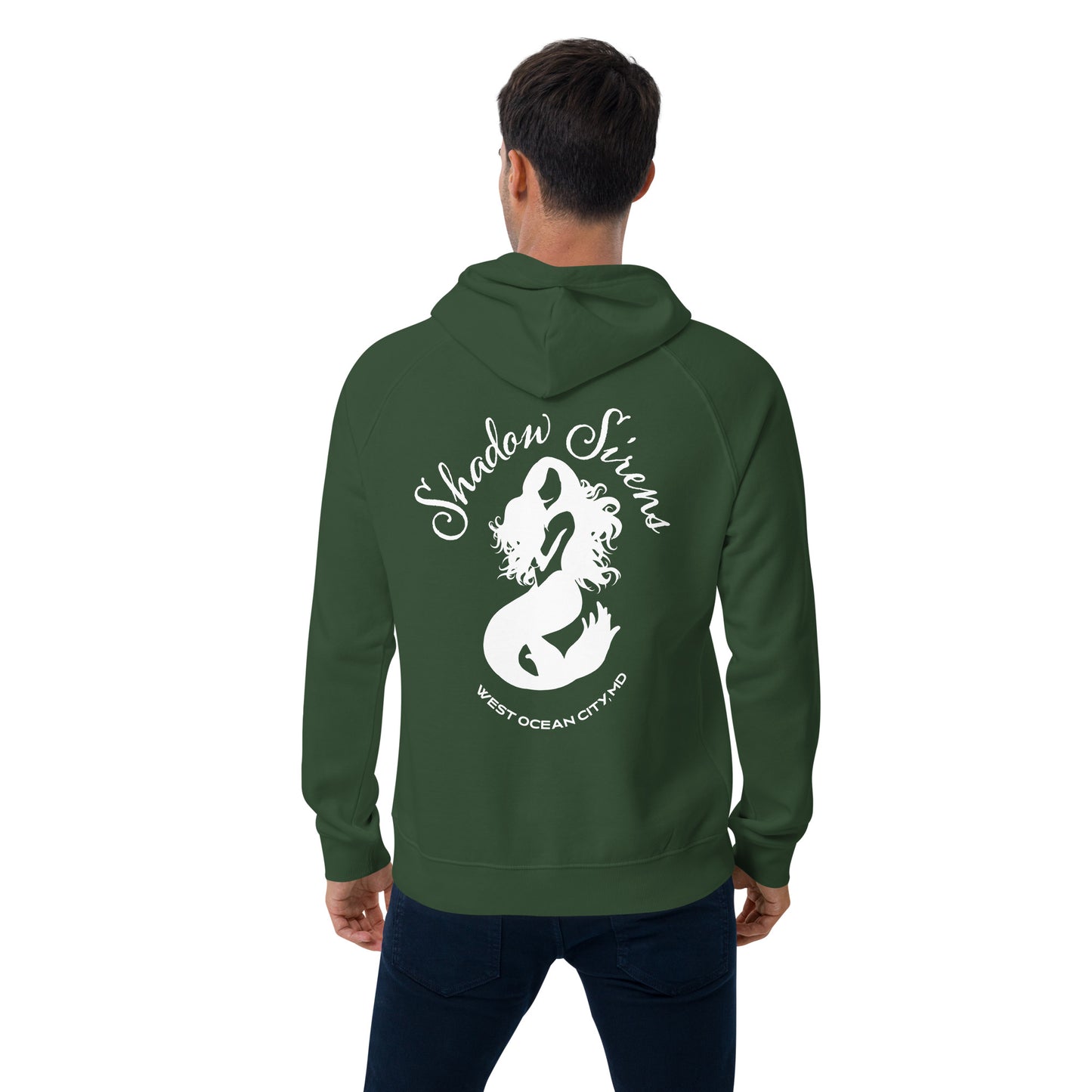 Shadow Siren Logo Unisex eco raglan hoodie