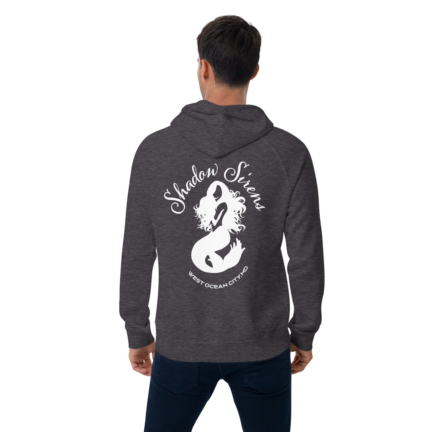 Shadow Siren Logo Unisex eco raglan hoodie