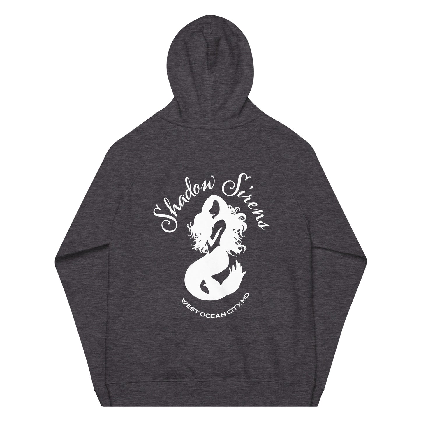 Shadow Siren Logo Unisex eco raglan hoodie