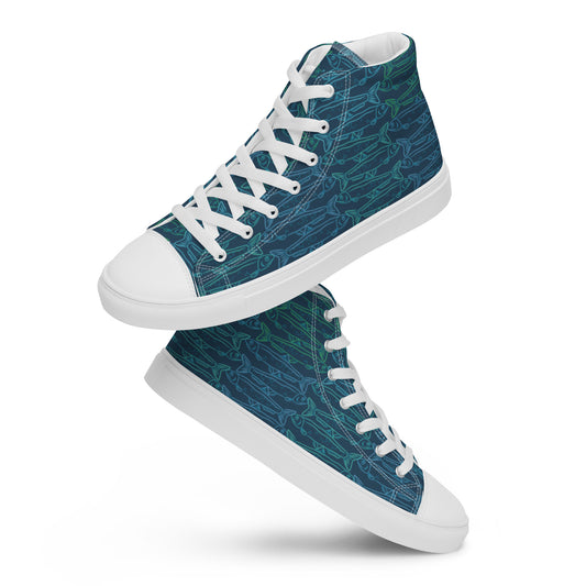 Sardine school Women’s high top canvas shoes