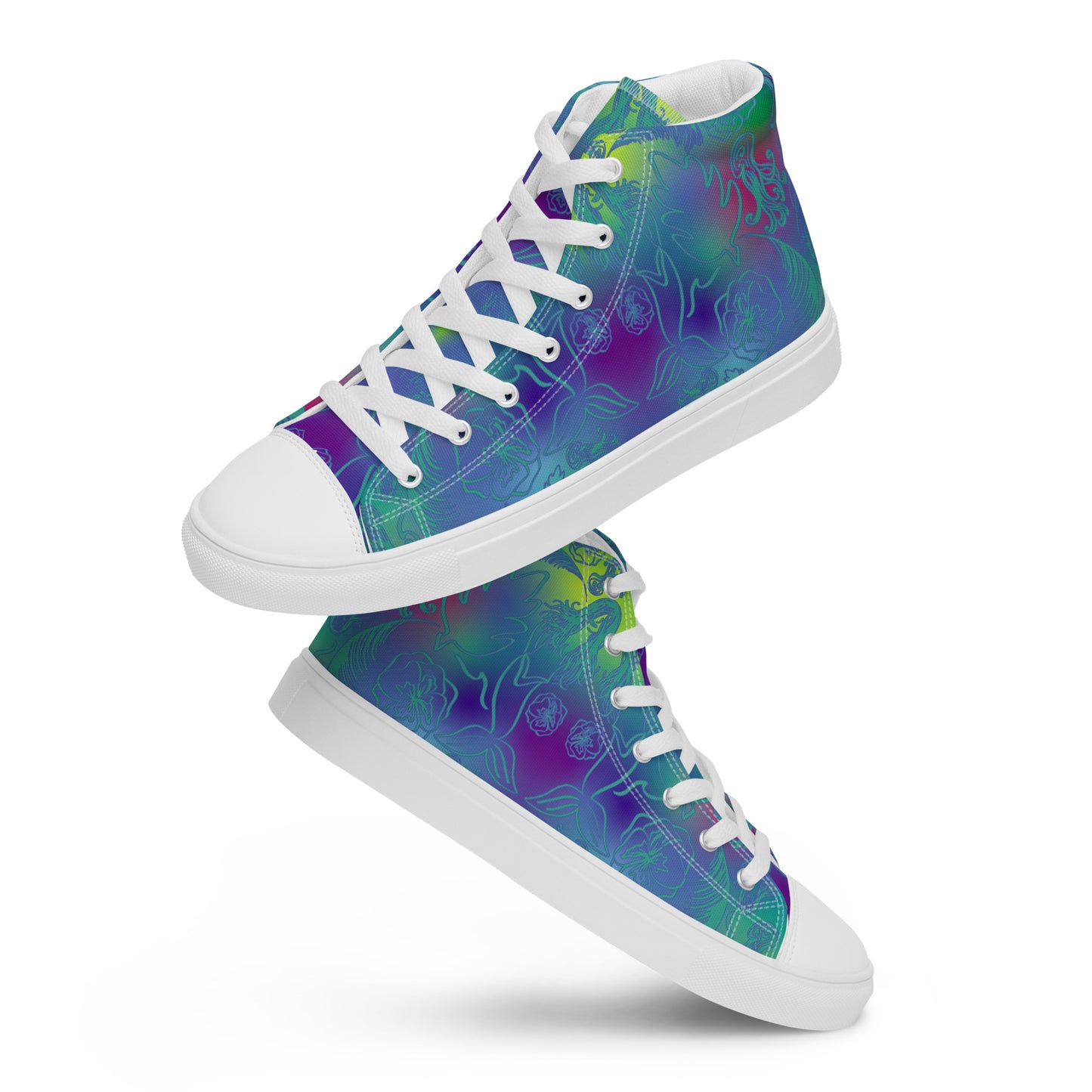 Jerry GarSeaA Women’s high top canvas shoes