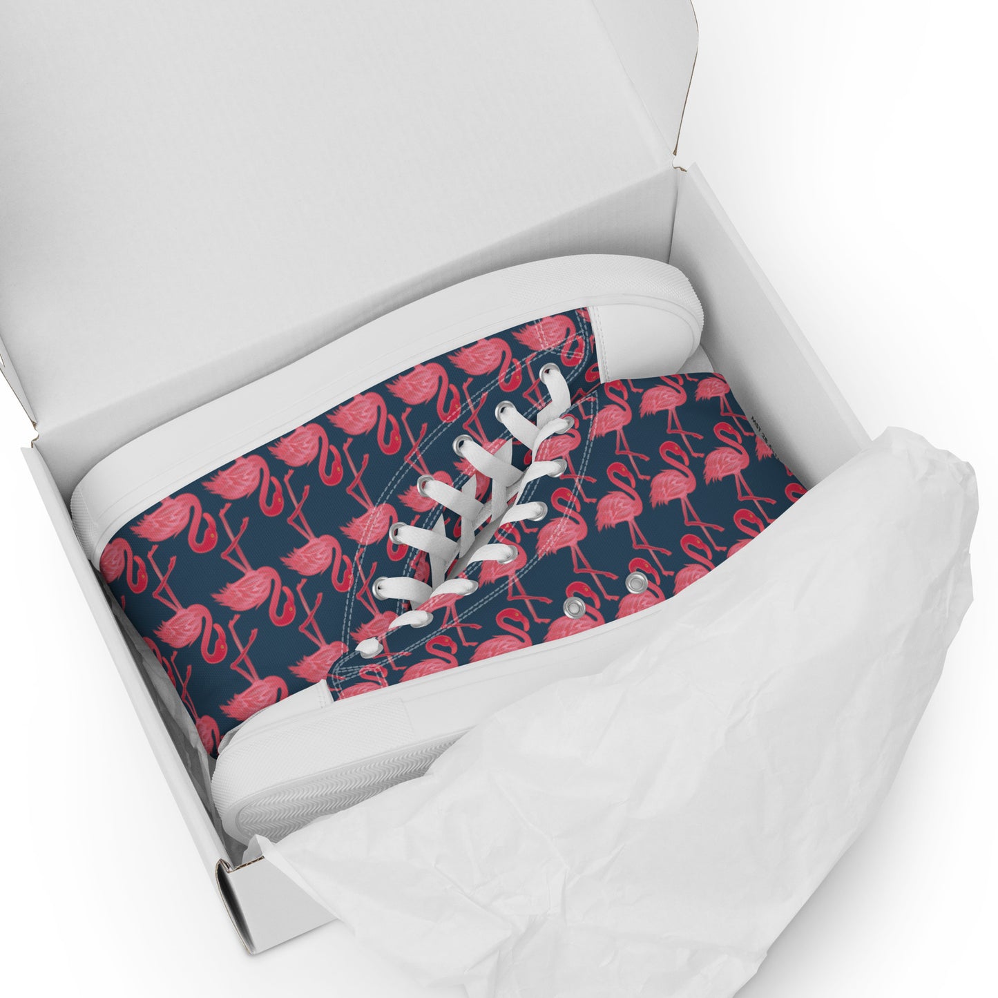 WinTerMingo flamingo Women’s high top canvas shoes