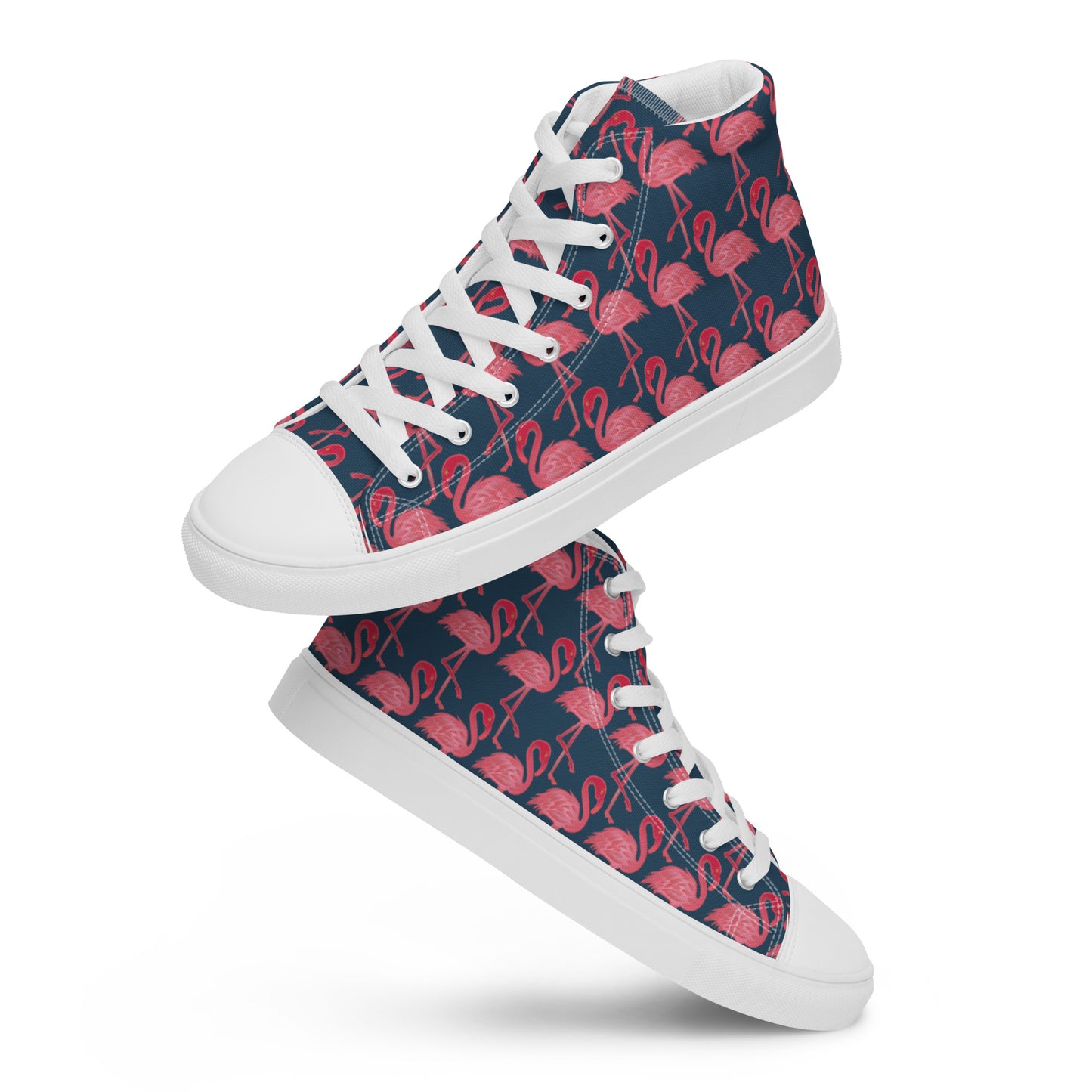 WinTerMingo flamingo Women’s high top canvas shoes