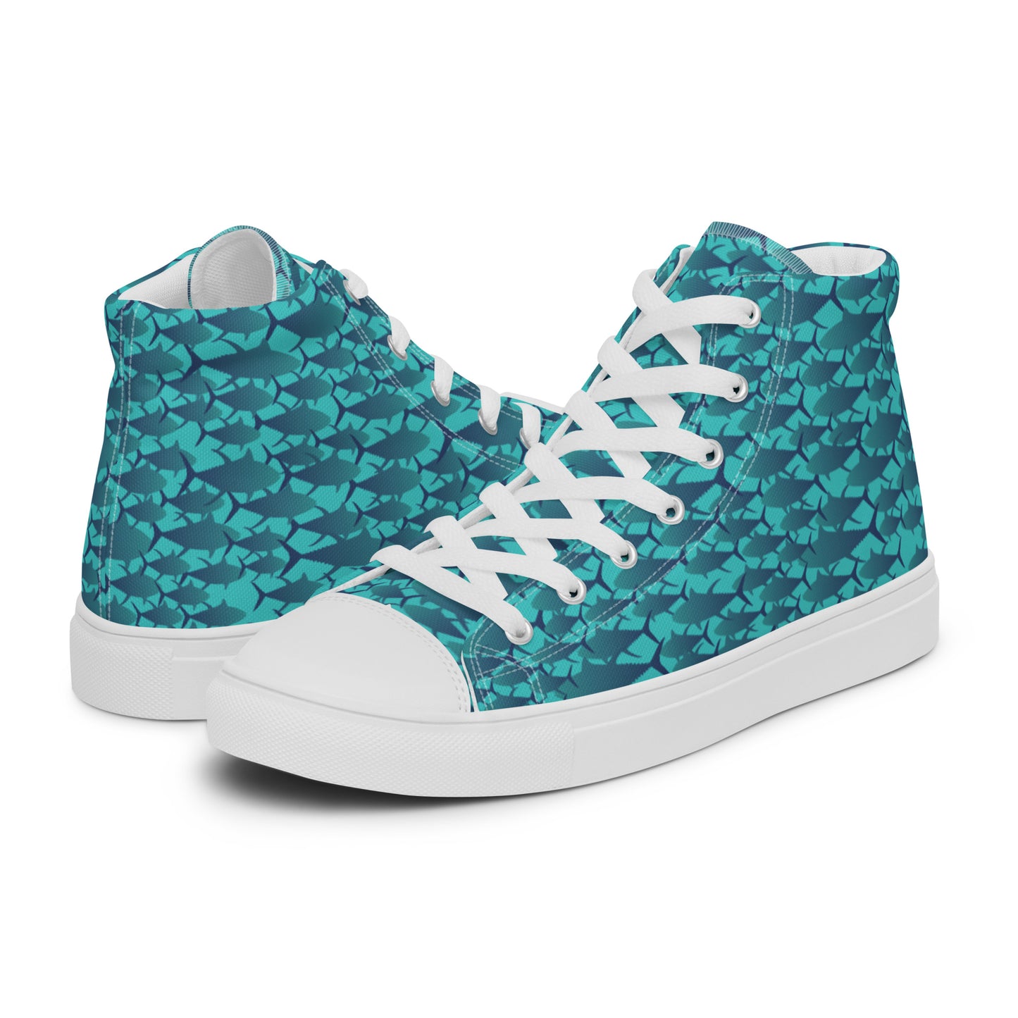 Blue Planet Women’s high top canvas shoes