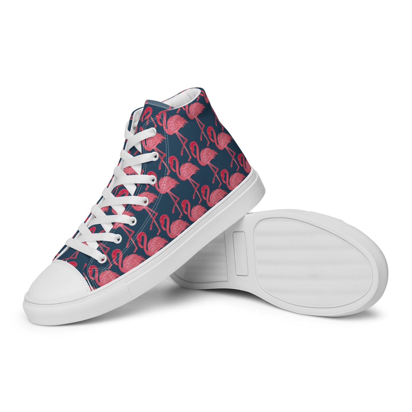 WinTerMingo flamingo Women’s high top canvas shoes