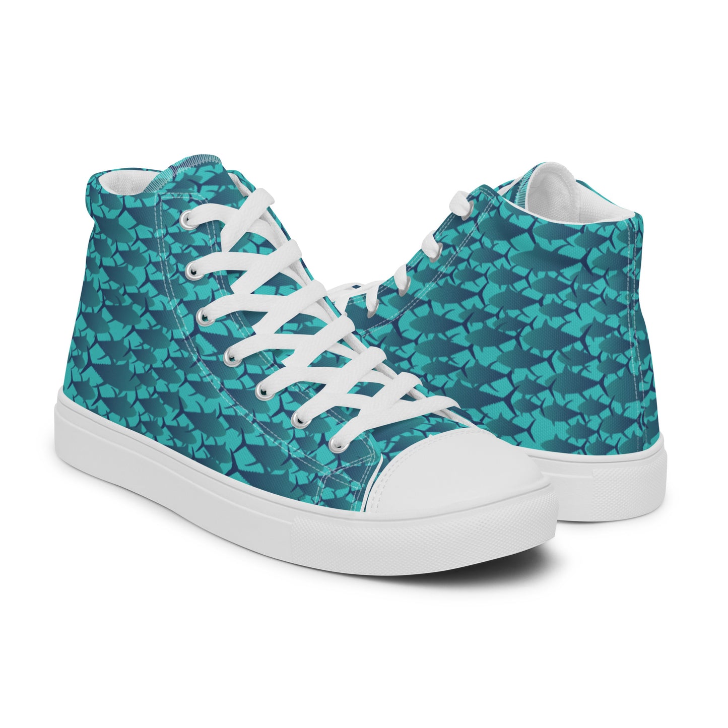 Blue Planet Women’s high top canvas shoes